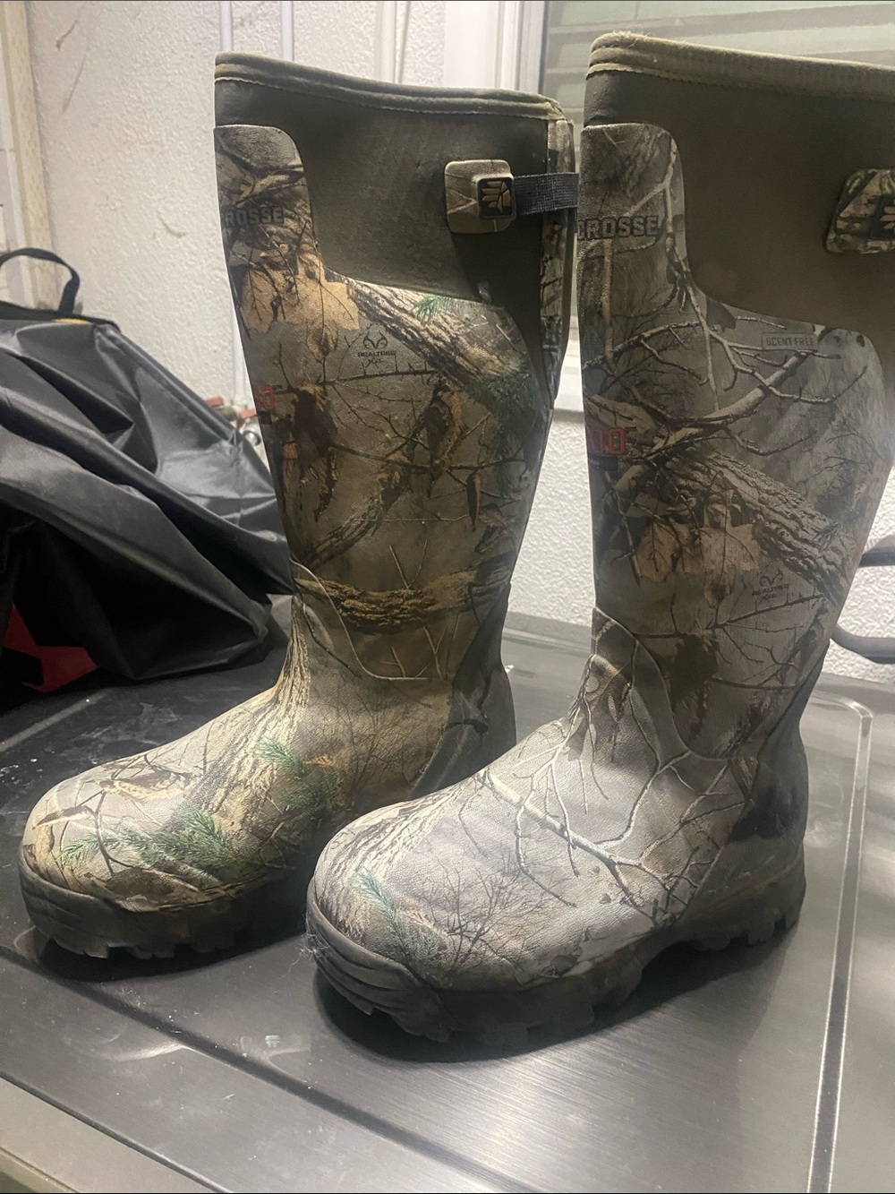 LaCrosse Men's Realtree Camo Waterproof Rain & Snow Boots - Green/Olive/Brown